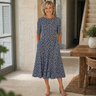 Sarah - Effortless Floral Midi Dress