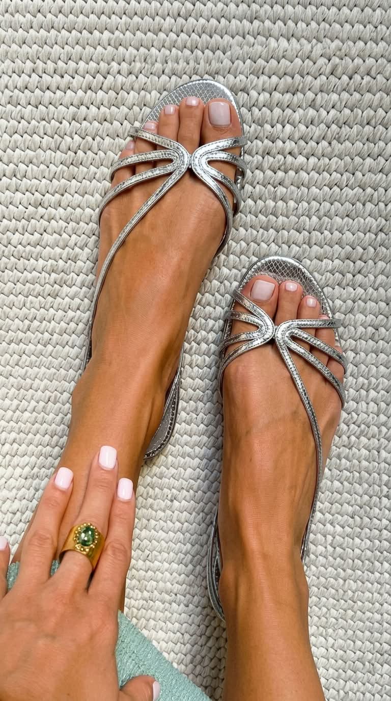 Serafina - Golden Sandals Summer Essence