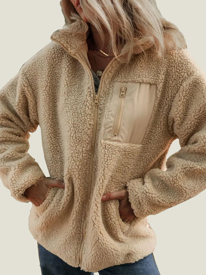 Aurelia |  Teddy Full Zipper Fleece Jacket