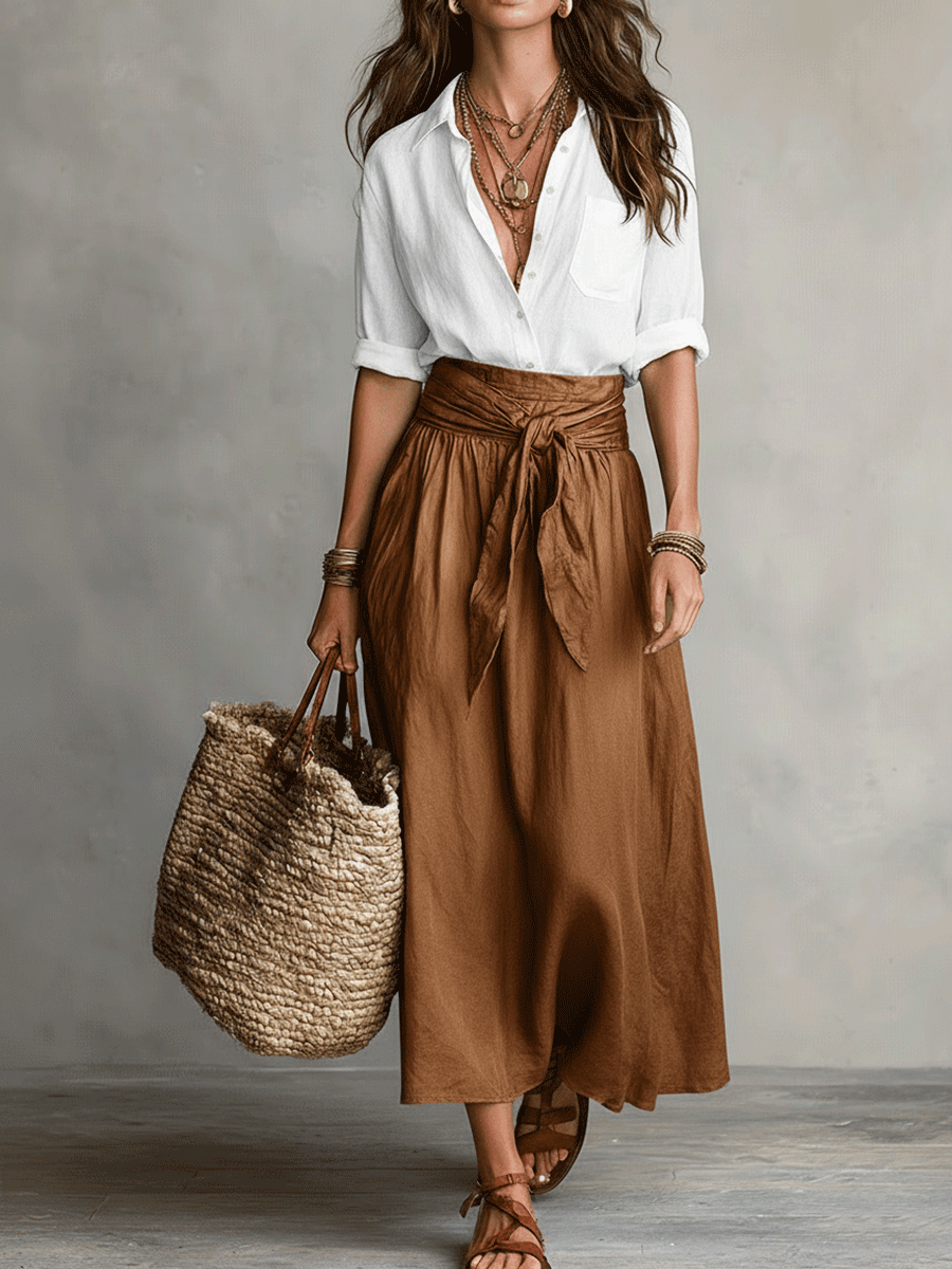 Elara - Effortless Elegance Boho Skirt Set