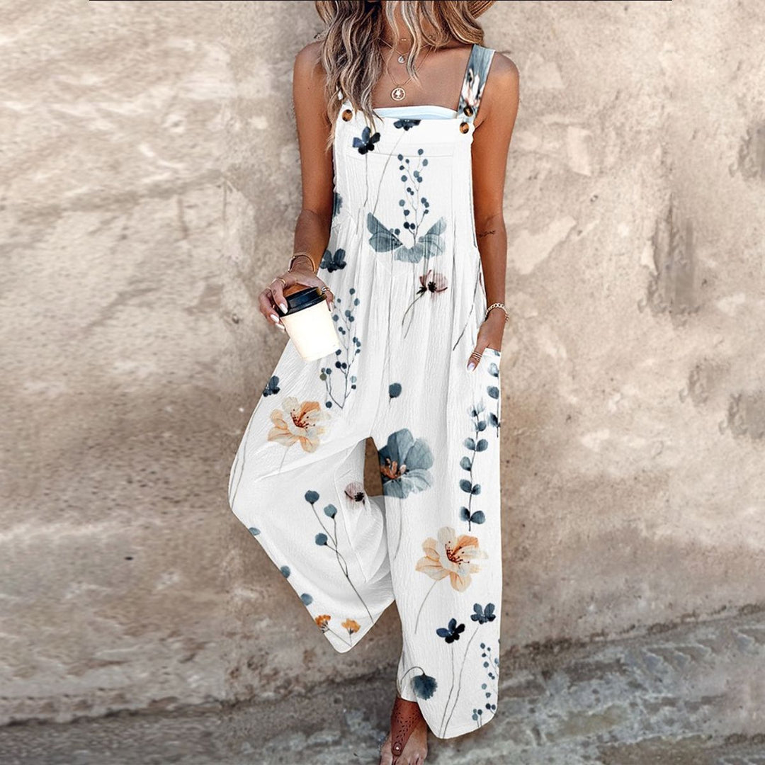 Fleur - Comfortable Printed Overalls