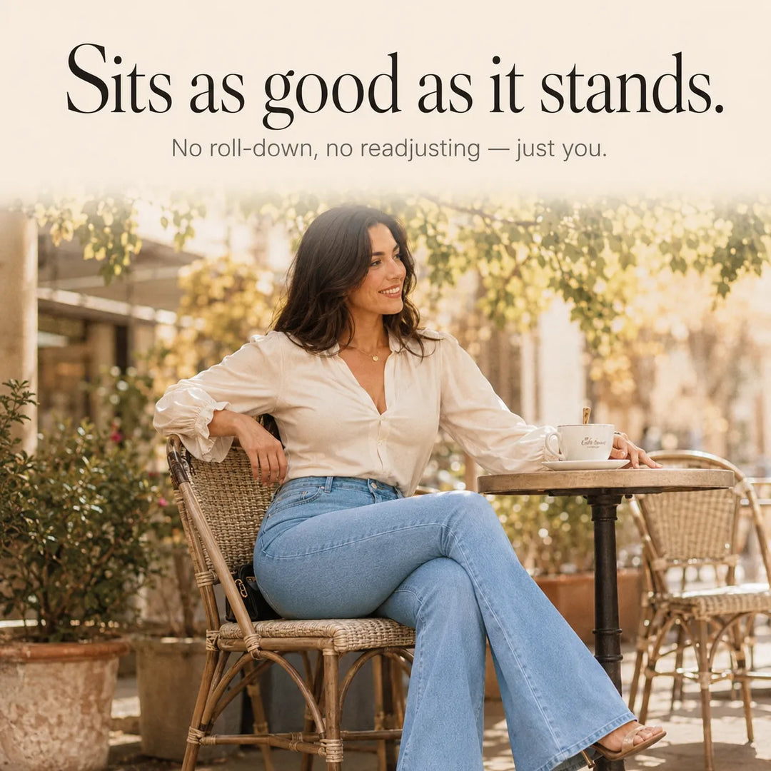 Curvella – High Waist Stretch Flare Jeans for Women, Butt-Lifting Bootcut Denim
