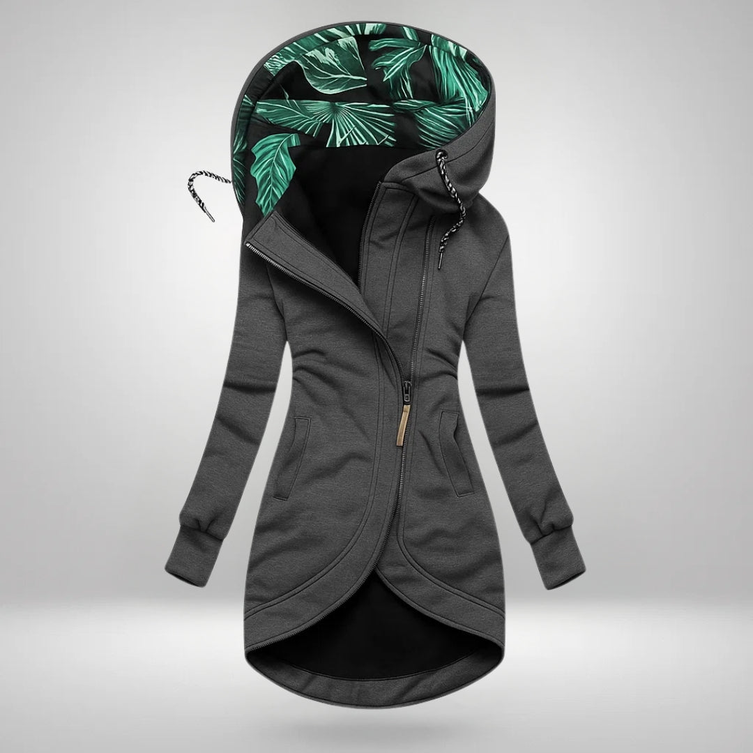 Evelyn | Hooded Quilted Autumn and Winter Coat