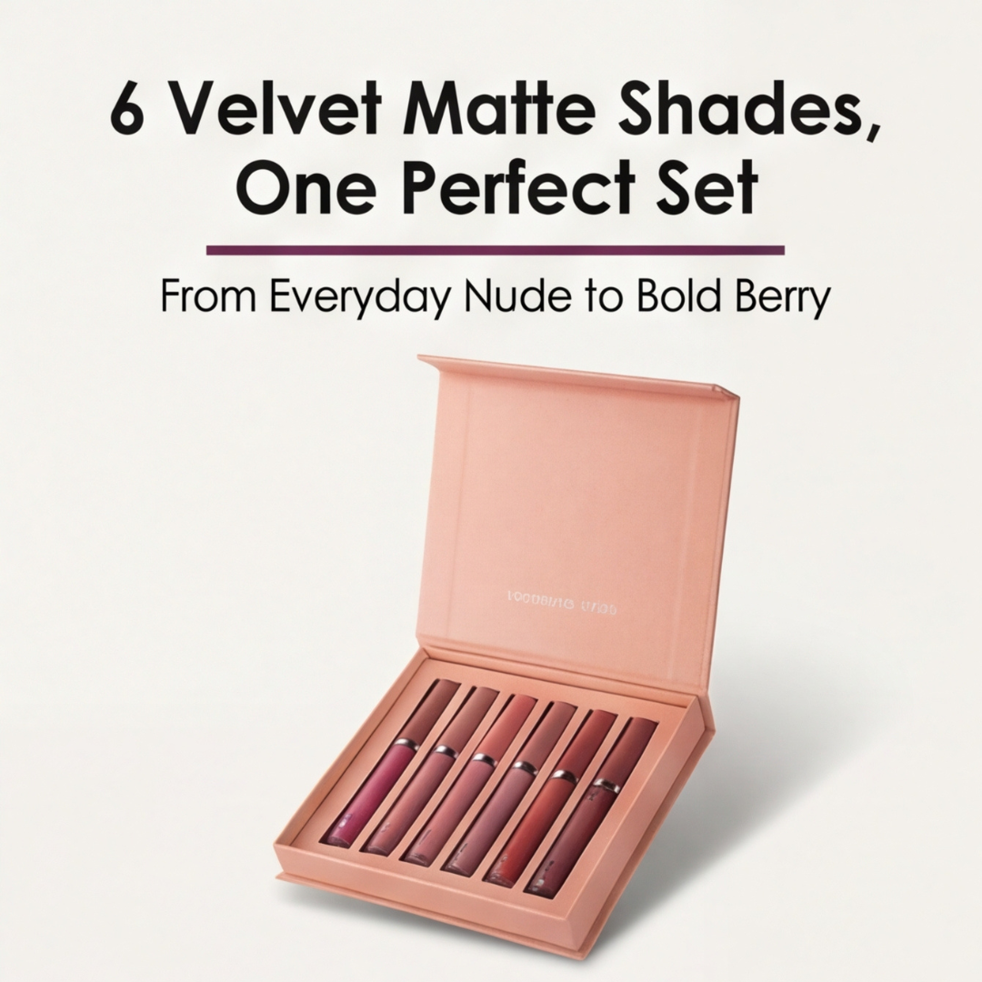 Velura – 6-Piece Velvet Matte Lipstick Set