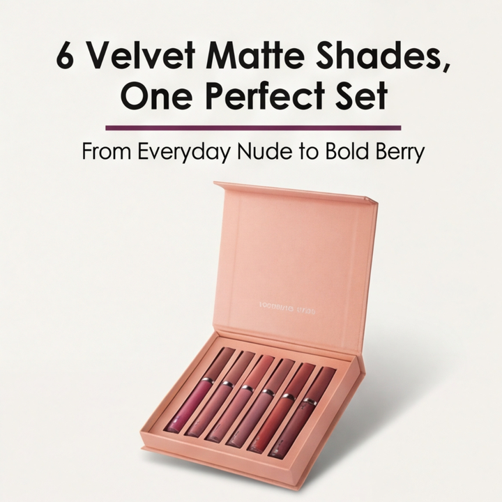 Velura – 6-Piece Velvet Matte Lipstick Set