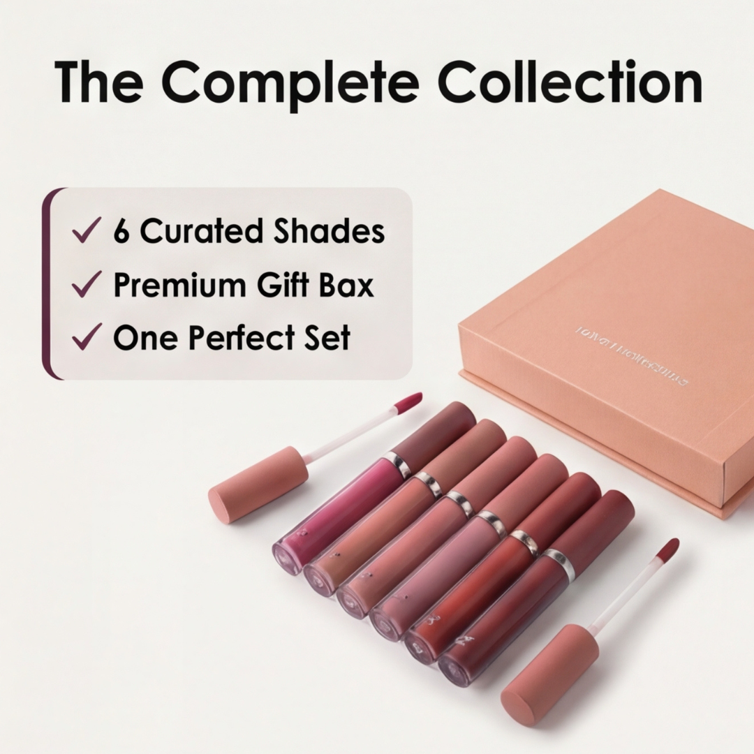Velura – 6-Piece Velvet Matte Lipstick Set