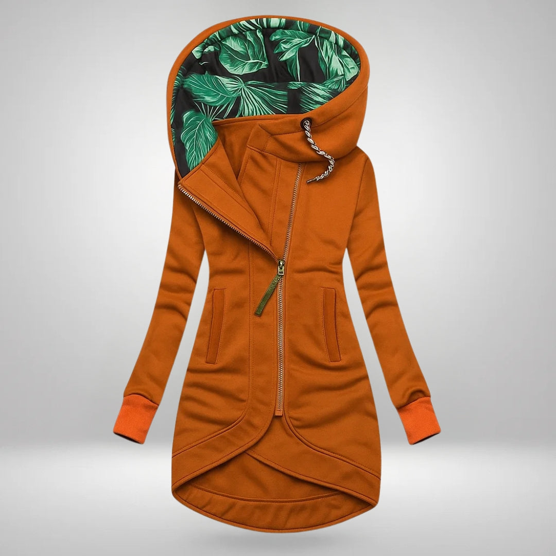 Evelyn | Hooded Quilted Autumn and Winter Coat