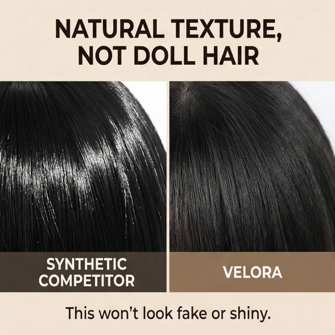 Velora – Natural Hair Topper for Thinning Hair