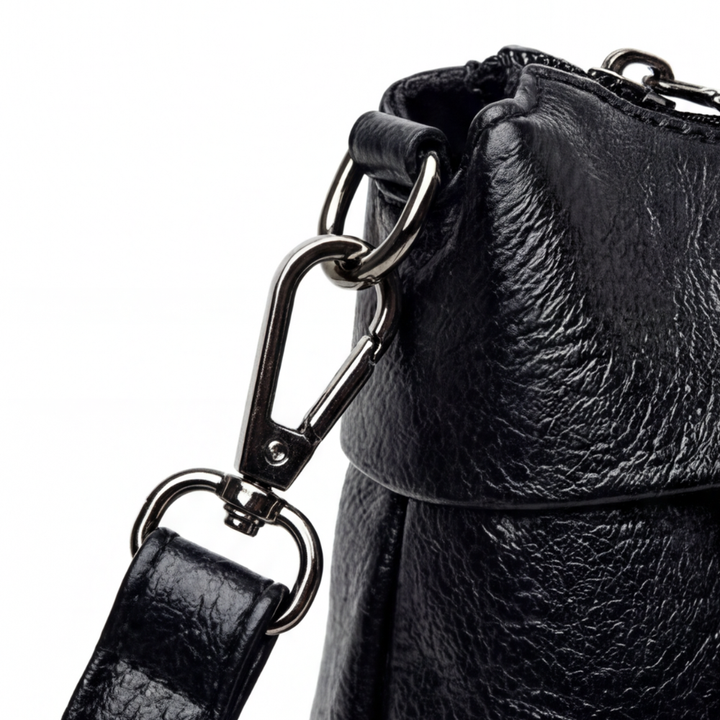 Carria - Soft Leather Crossbody With 3 Compartments