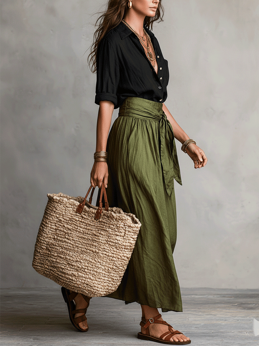 Elara - Effortless Elegance Boho Skirt Set