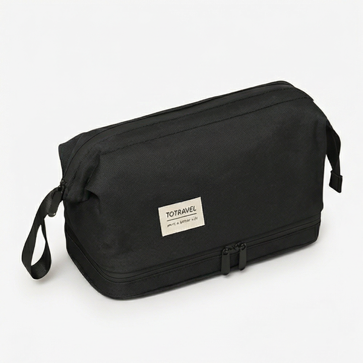 TidyPack - Dual-Layer Toiletry Bag with Wide Opening
