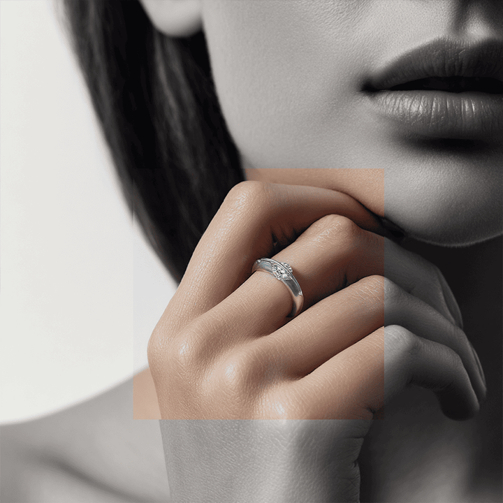 Starfable – S925 Sterling Silver Spinning Star Ring