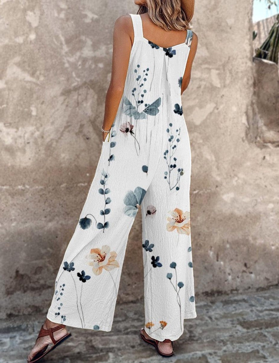 Fleur - Comfortable Printed Overalls