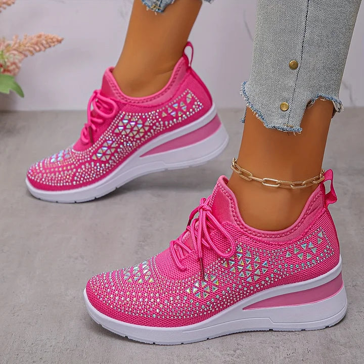 Assina | Comfortable sneakers with rhinestone details