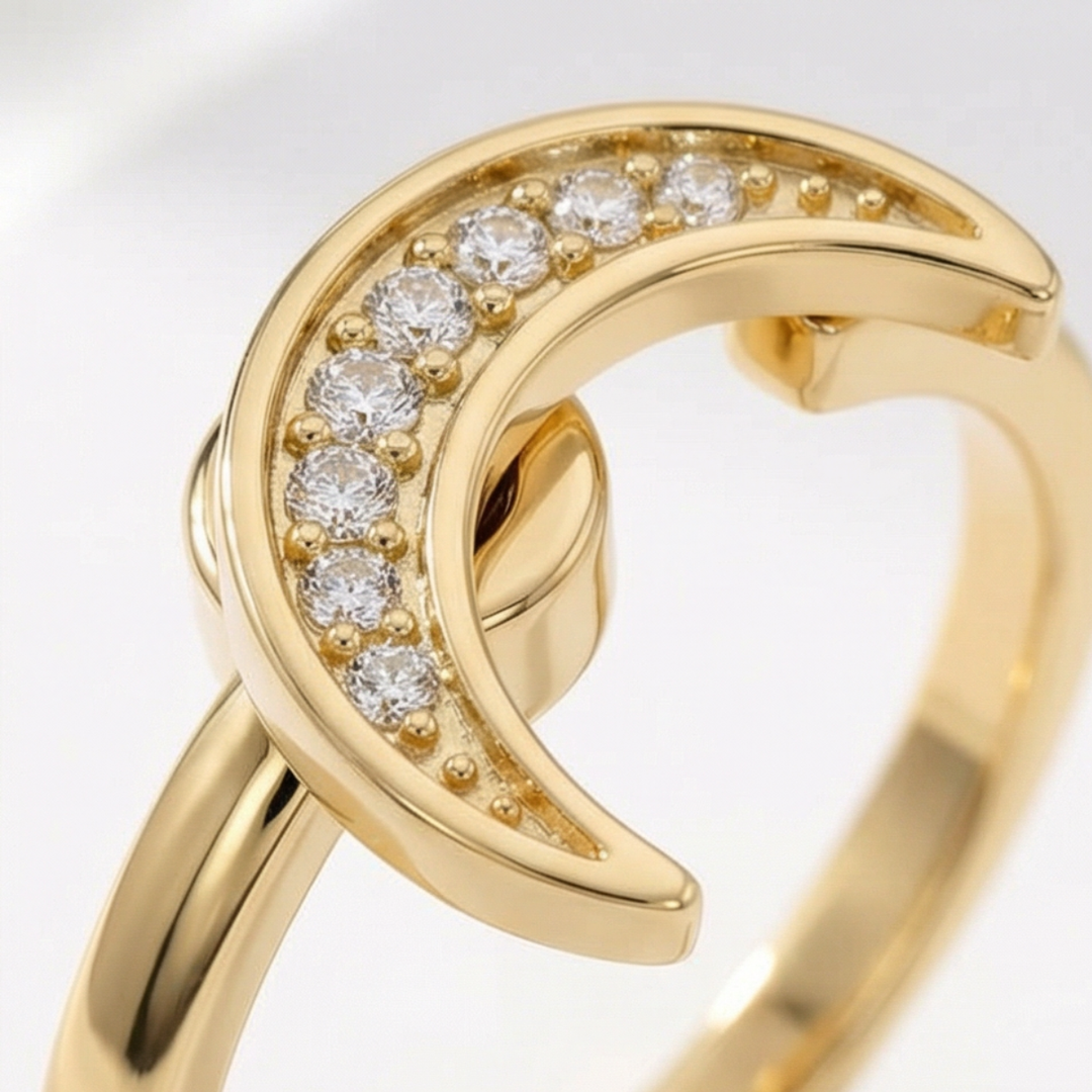 Lunessa - Moon and Star Calming Ring