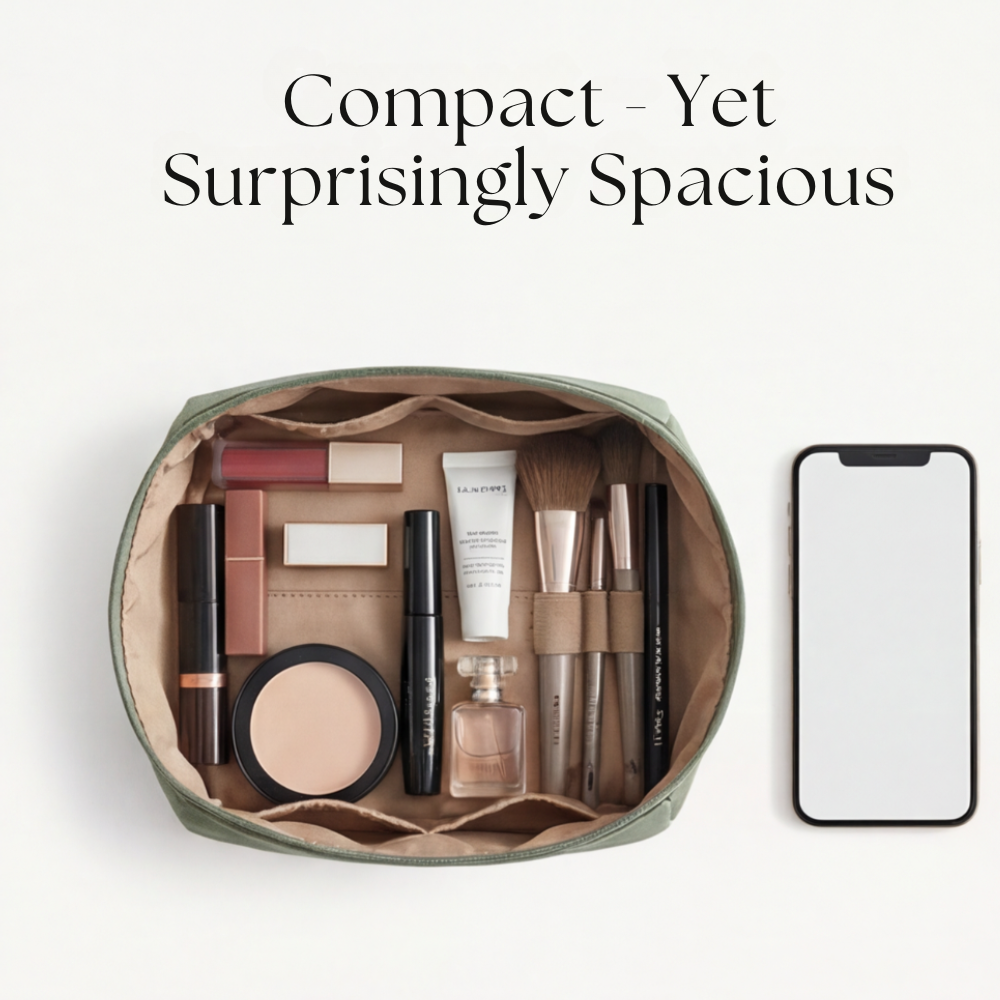 Miora - Double Zipper Makeup Bag for Travel
