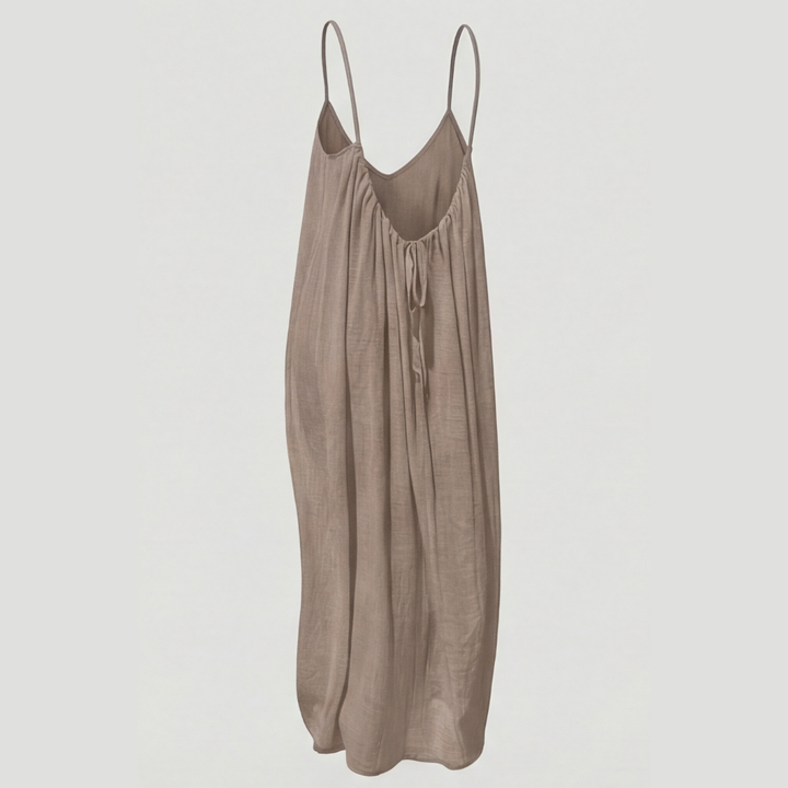 Soleia – Flowy Open Back Summer Maxi Dress