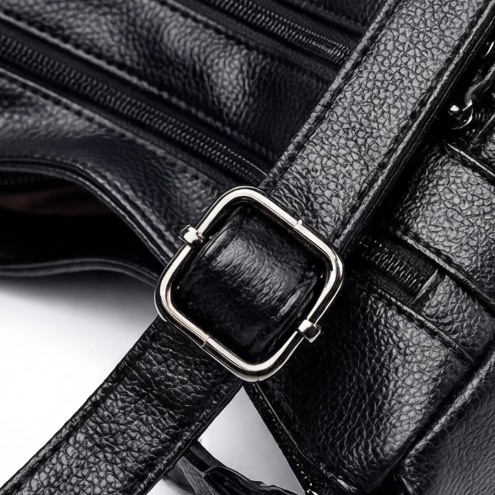 Carria - Soft Leather Multi Pocket Shoulder Bag