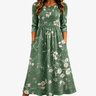 Simone - Evergreen Bloom Relaxed Pocket Midi Dress