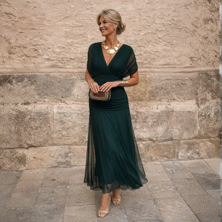 Mikaela - Off Shoulder Maxi Dress