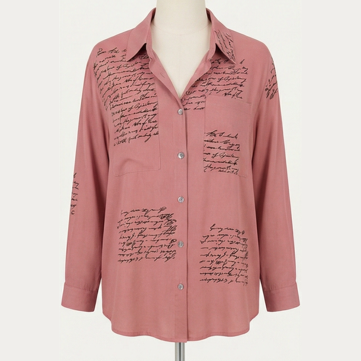 Letterelle – Handwritten Script Viscose Blouse