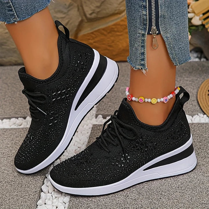 Assina | Comfortable sneakers with rhinestone details