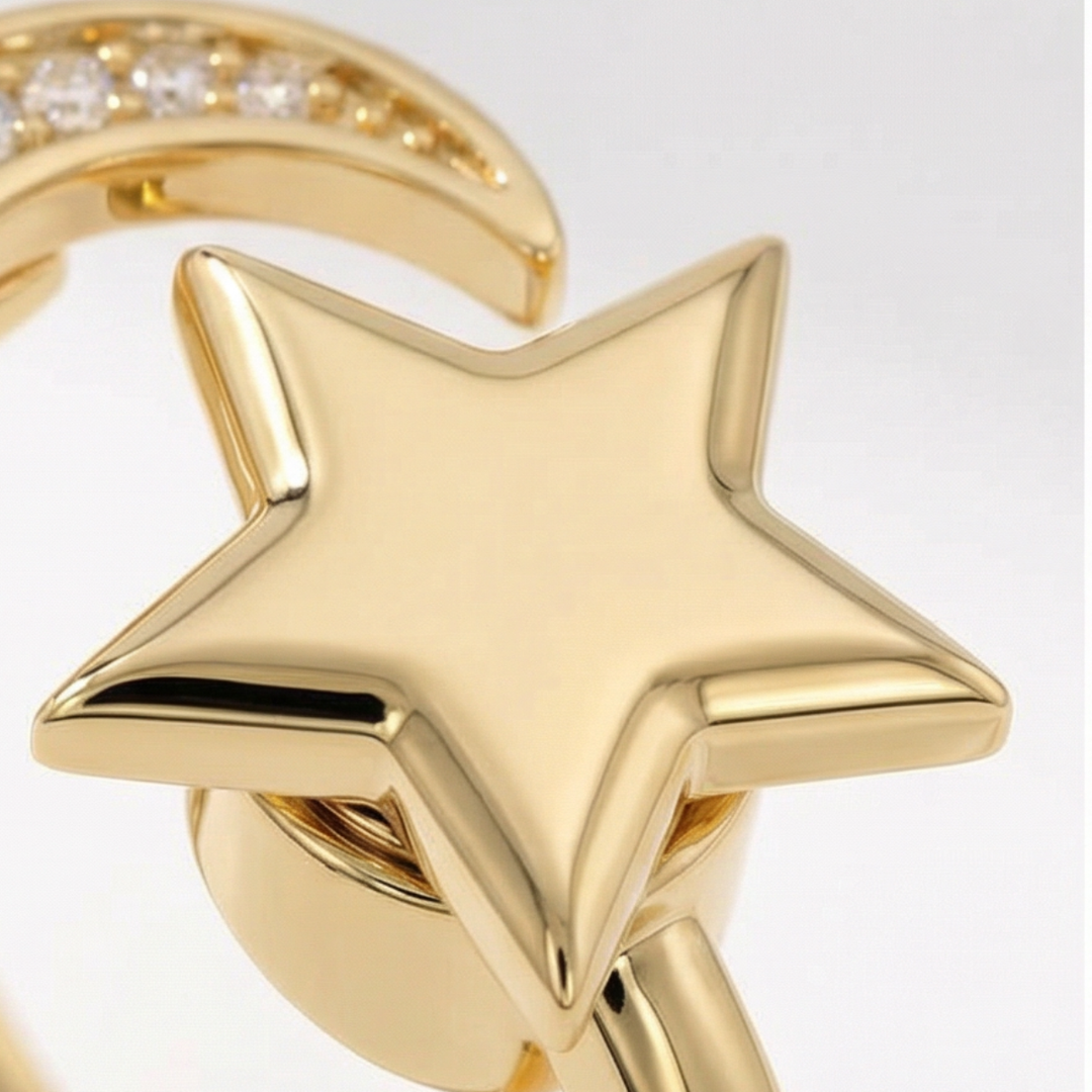 Lunessa - Moon and Star Calming Ring
