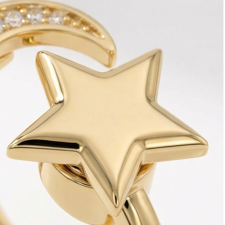 Lunessa - Moon and Star Calming Ring