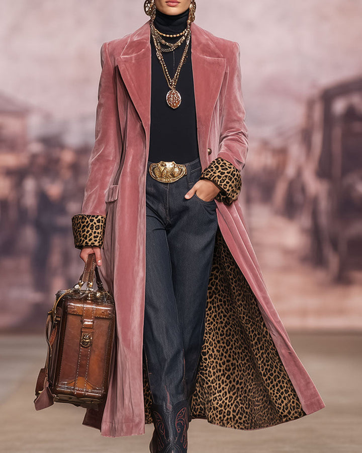 Madison | Long Velvet Tailored Coat