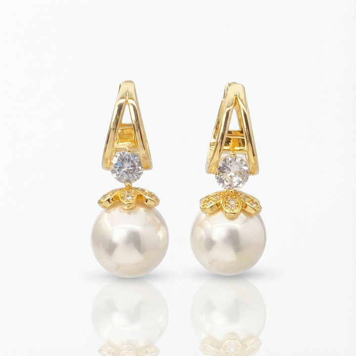 Lumara - Elegant Pearl Drop Earrings