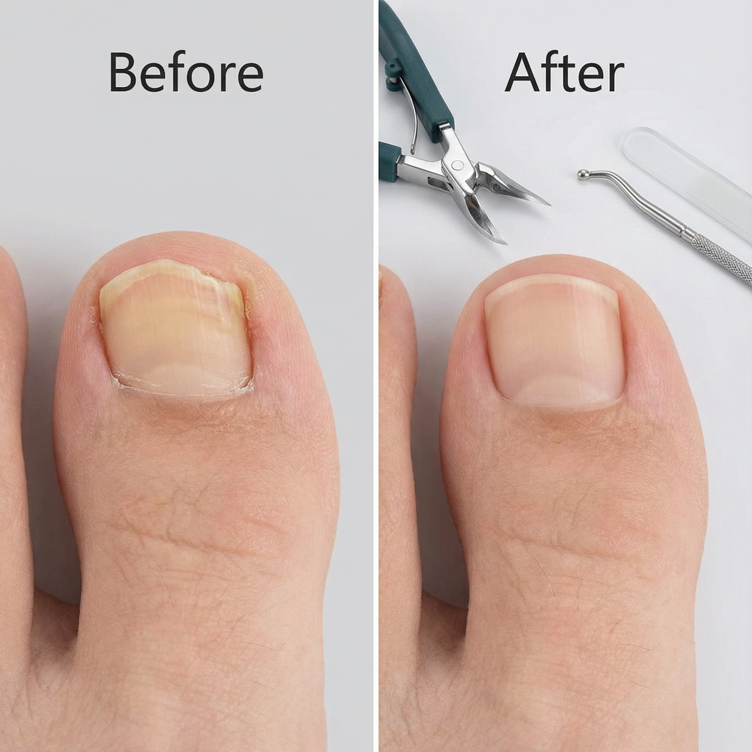 TrimEase - Angled Toenail Clippers for Thick Nails