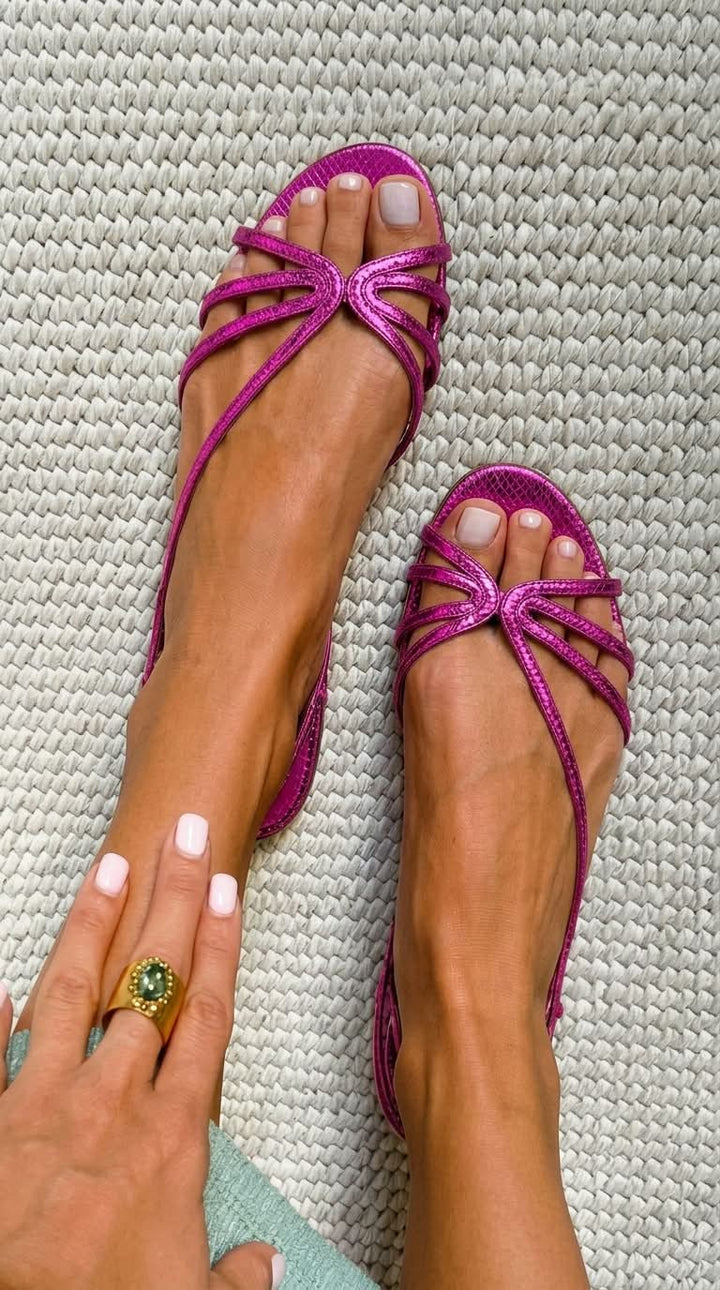 Serafina - Golden Sandals Summer Essence