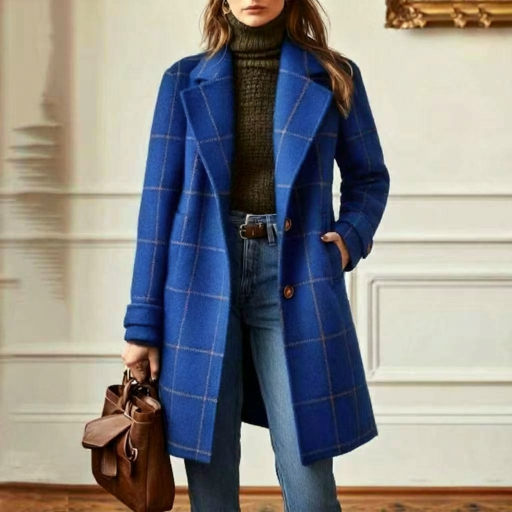 Oxford | Wool-Effect Check Coat