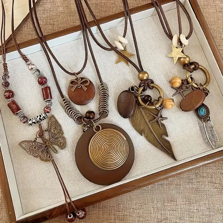 Alessia – Artisan Pendant Necklace Collection (4pcs)