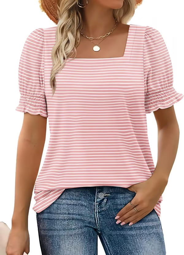 Easeen™ - Comfy, Covered &amp; Square-Neck Top