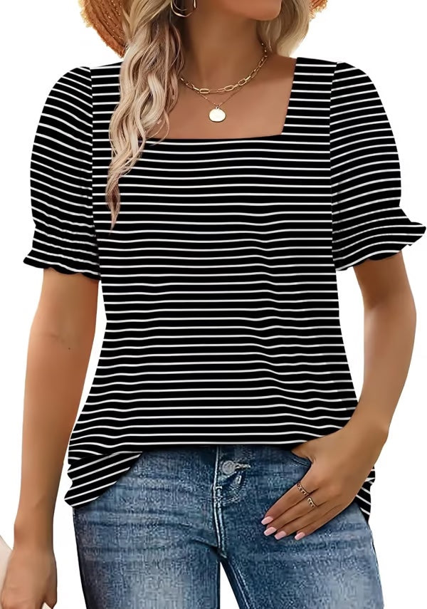 Easeen™ - Comfy, Covered &amp; Square-Neck Top