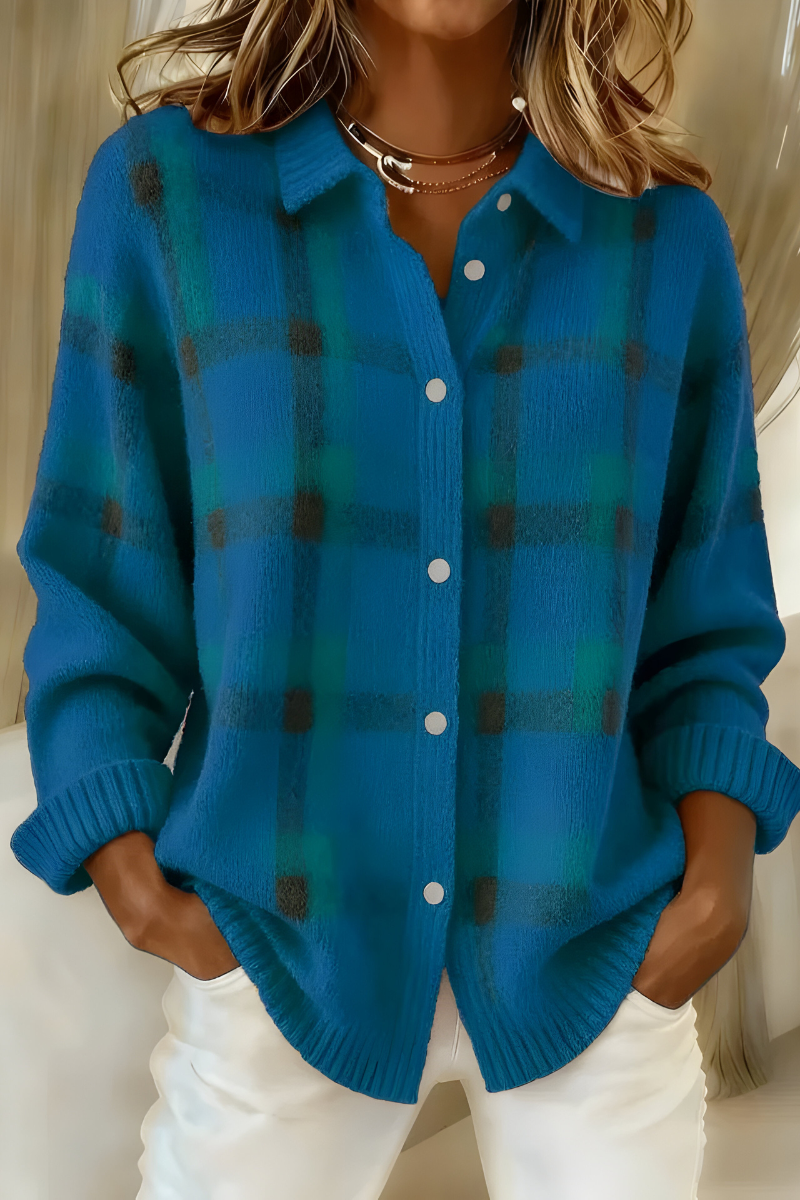 Camille - Plaid Cardigan