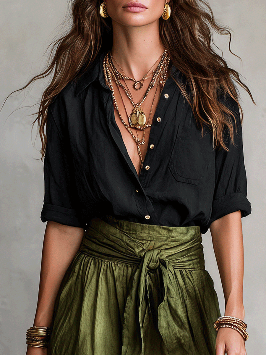 Elara - Effortless Elegance Boho Skirt Set