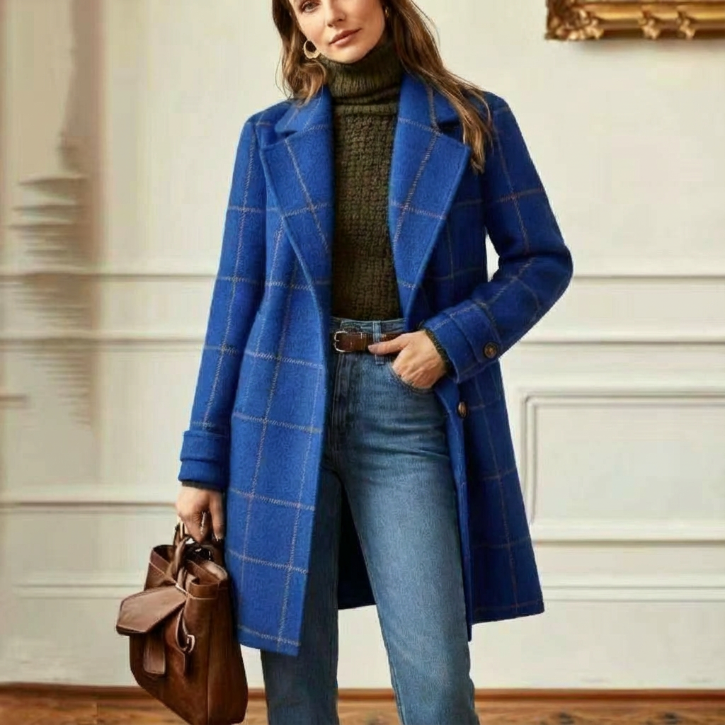 Oxford | Wool-Effect Check Coat