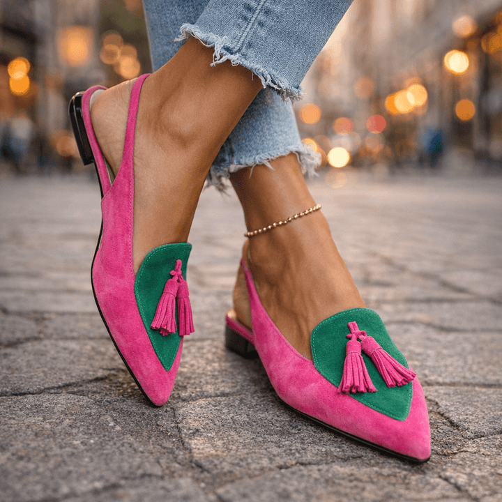 Eliza - Sandals with straps and tassels