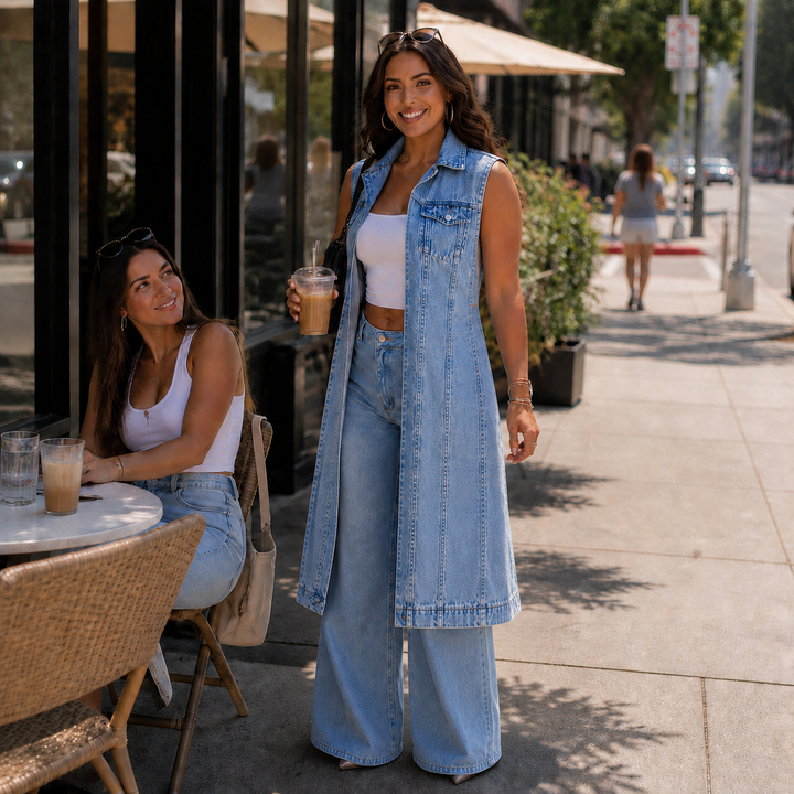 Overlaid – The Denim Vest Dress That Finishes Any Outfit