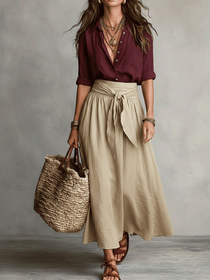 Elara - Effortless Elegance Boho Skirt Set