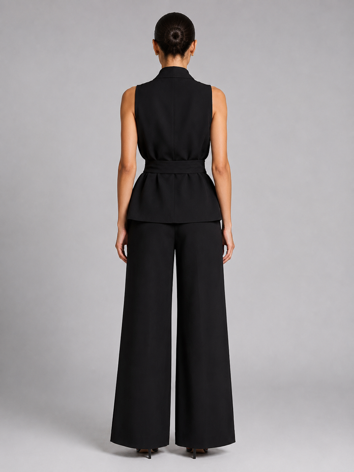 Amelia | Wrap Top &amp; Wide-Leg Pants Set