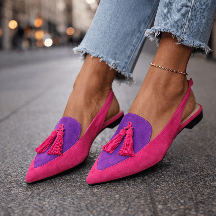 Eliza - Sandals with straps and tassels