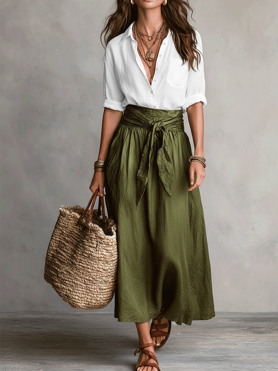 Elara - Effortless Elegance Boho Skirt Set