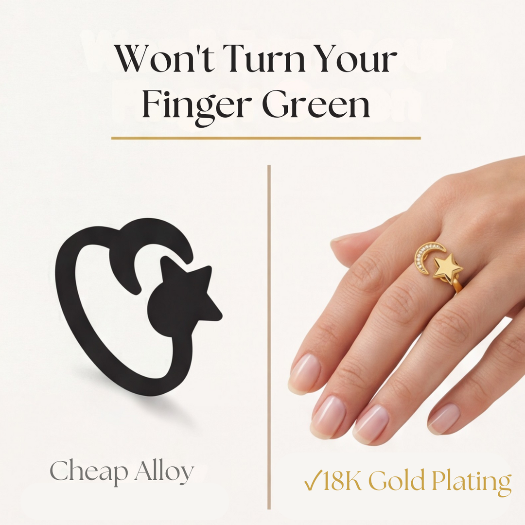 Lunessa - Moon and Star Calming Ring