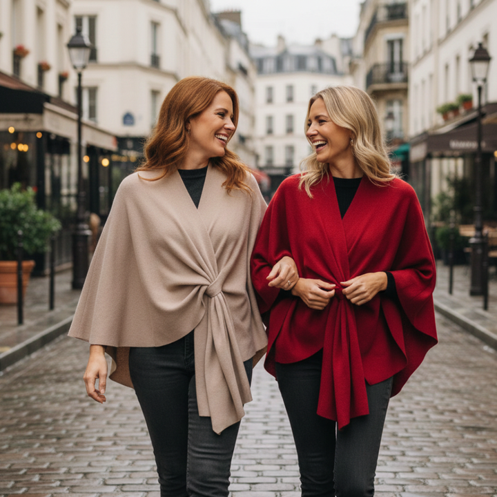 Aurelyn™ – Crossover Knit Wrap Shawl