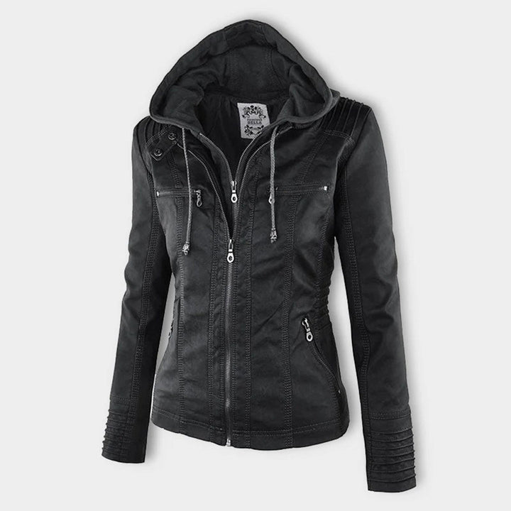 Monica | Leather-Look Biker Jacket