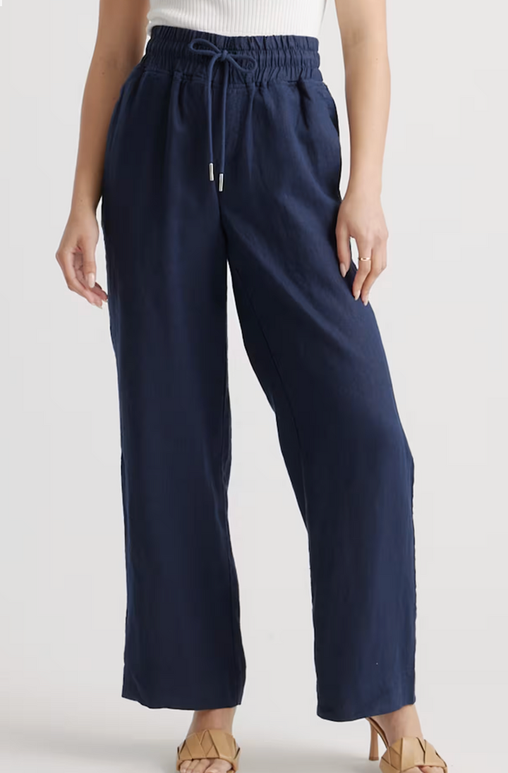100% European Linen Wide Leg Pants