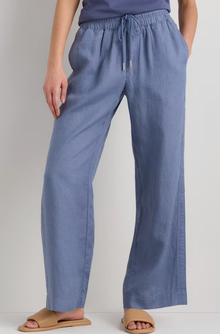 100% European Linen Wide Leg Pants